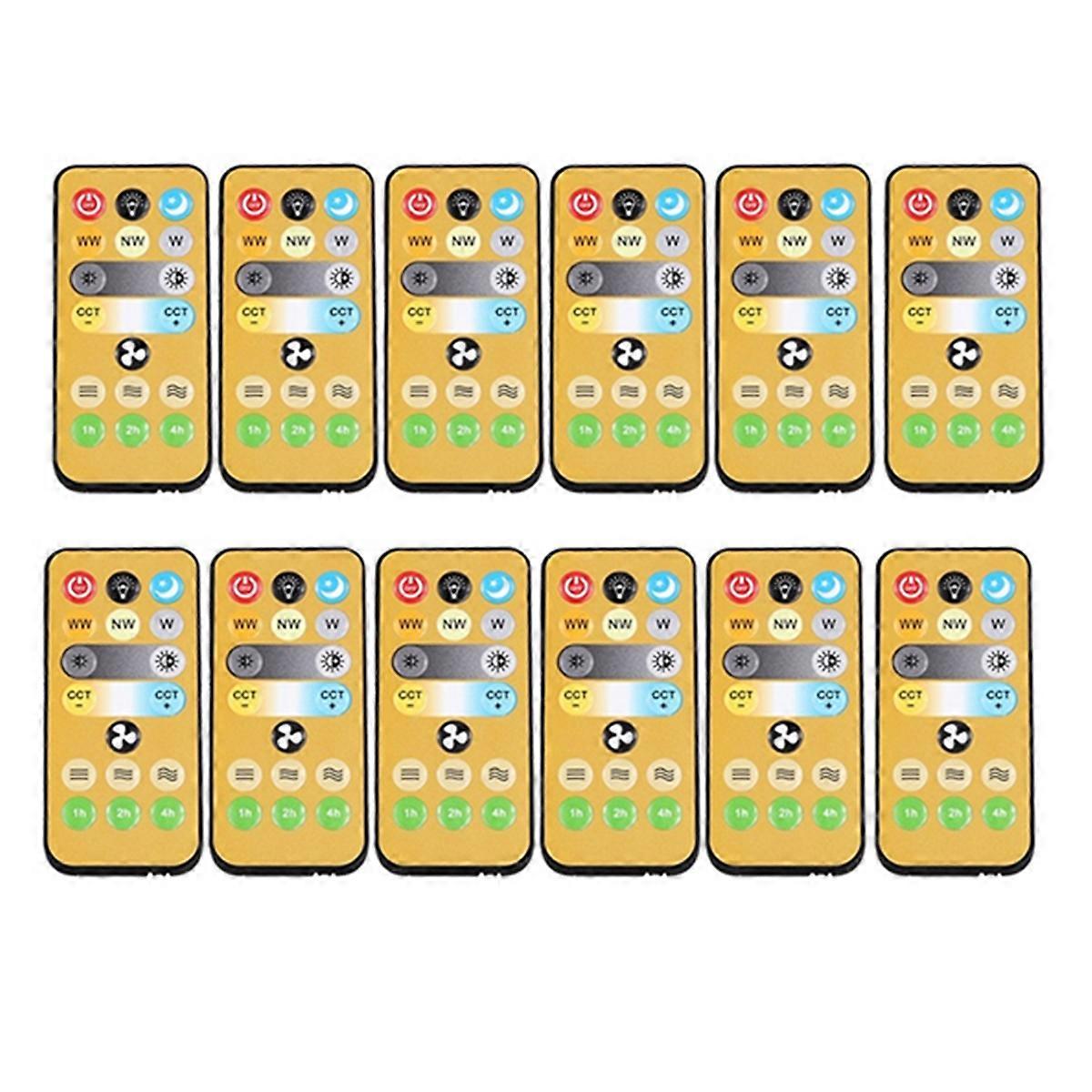 12pcs Wireless Switches 3-Speed Timing Remote Control for E27 Ceiling Fan Light 1-4h Timing Remote C