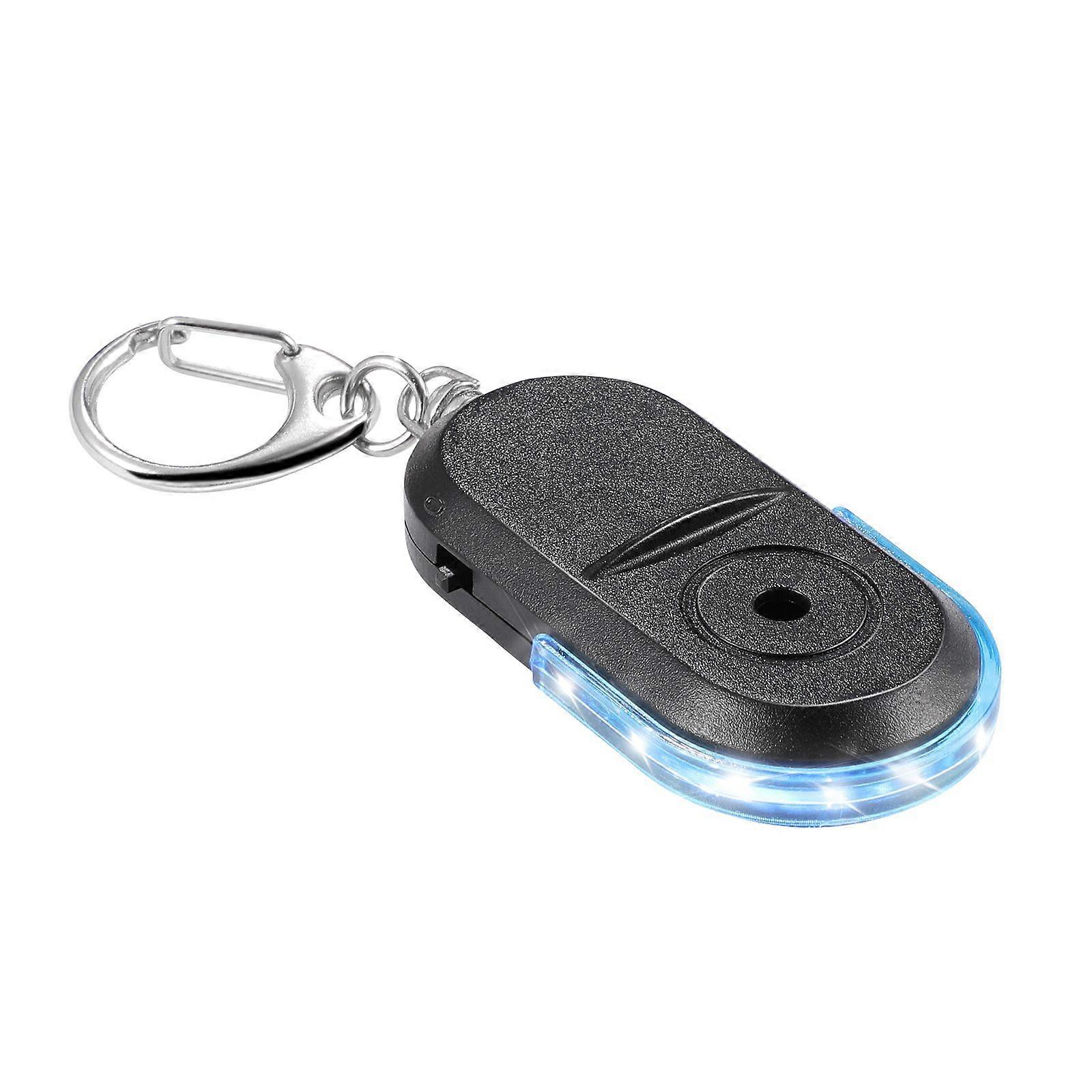 BESTOMZ Anti-Lost Whistle Key Locator Sound Control Keychain Finder with Beeping LED (Blue)