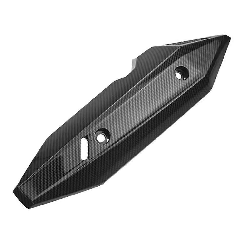 Motorcycle Exhaust Pipe Cover - Durable ABS Material, Black Color, Easy Installation for Voor Click125/150