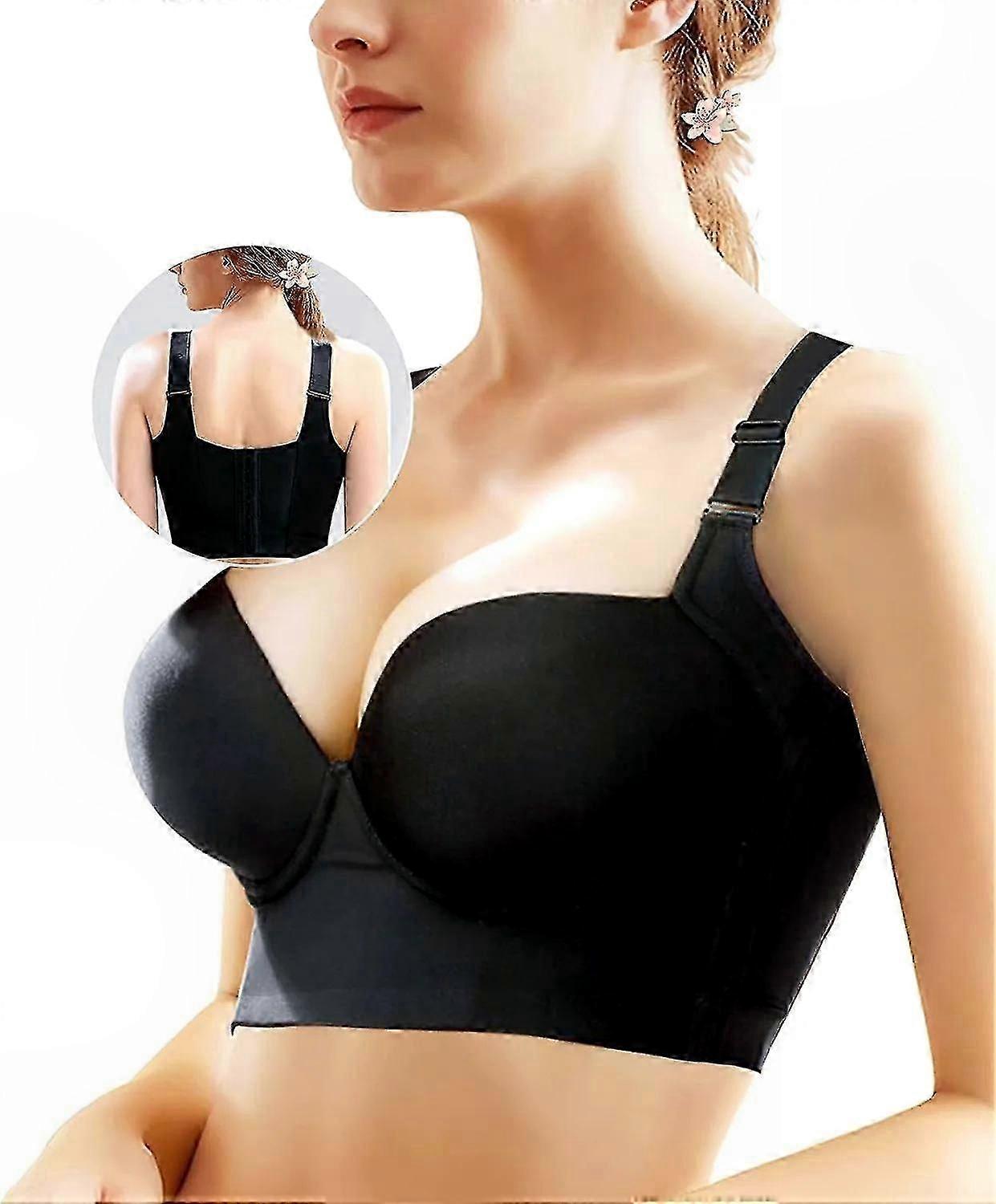 Women's Full Coverage Underwire Bra with Push-Up Support and Smooth Back Design Deep Cup T-Shirt Bra for Everyday Comfort