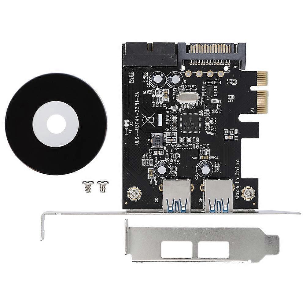 PCIE USB3.0 2Port+19PIN Built-in Expansion Card Converter Extender Card SATA 15PIN Power Socket