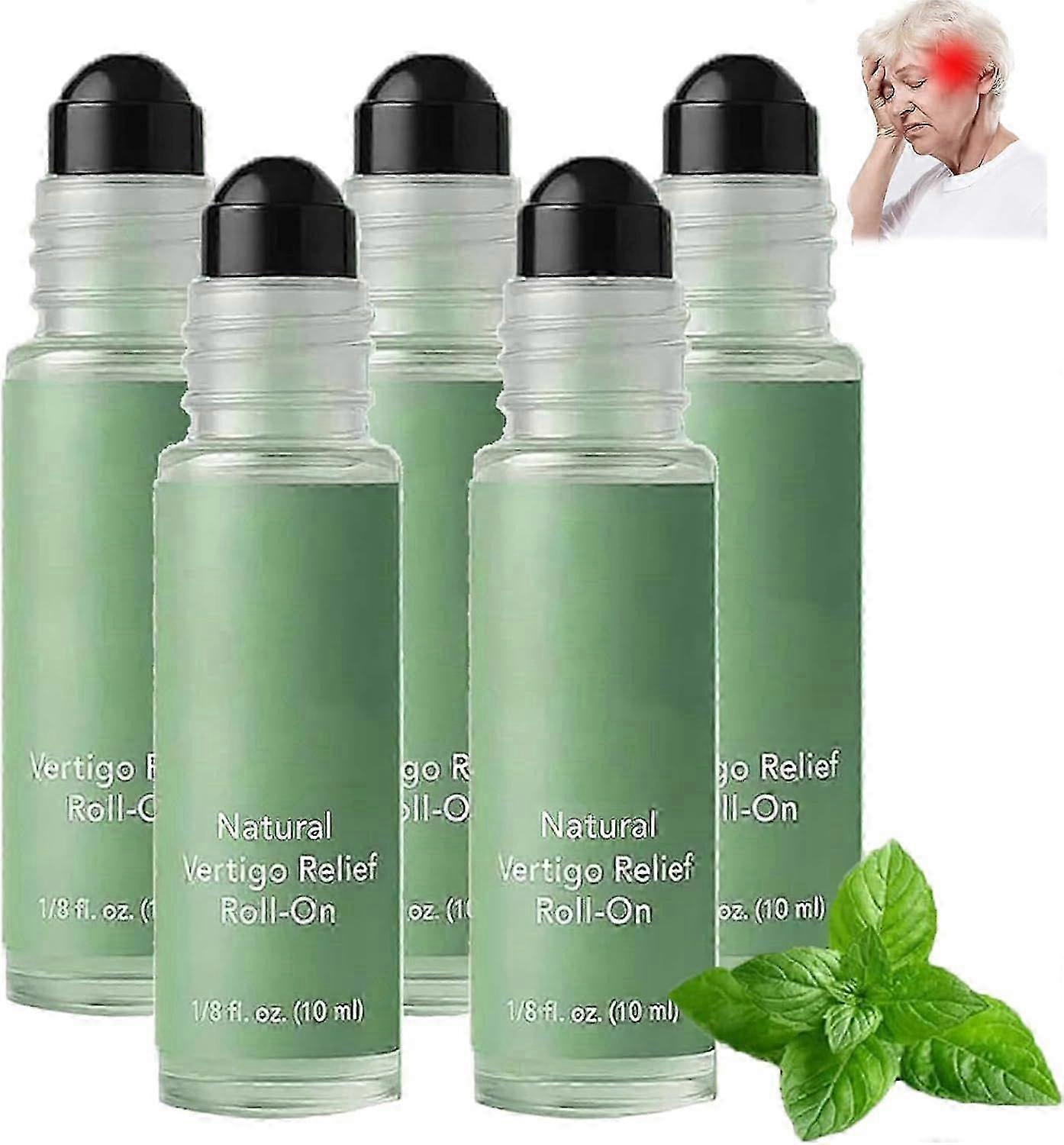 Suitable for Vertigo & Dizziness, Natural Fast-Acting Essential Oil Roll-On, 10ml-jc