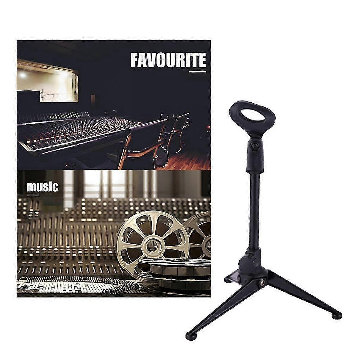 Microphone Tripod Stand with Multi-Function Lifting for Desktop Use