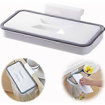 Trash Bag Holder with Fixing Clip for Drawer/Door/Furniture, Ideal for RV, Travel, Home, Kitchen, Waste Sorting