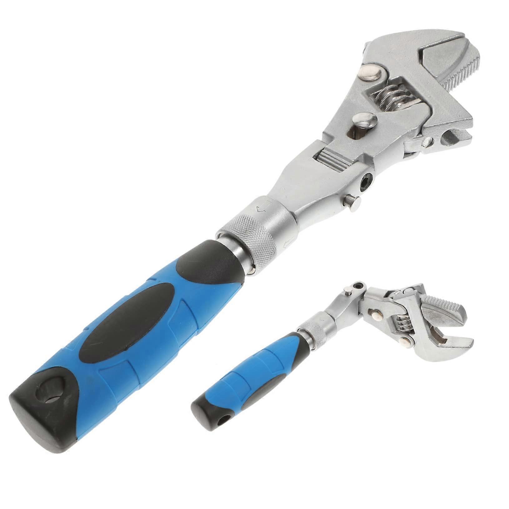 180degree Ratchets Telescopic Handle Ratchet Wrench Plumber Smooth Rotation Portable Tool For Household