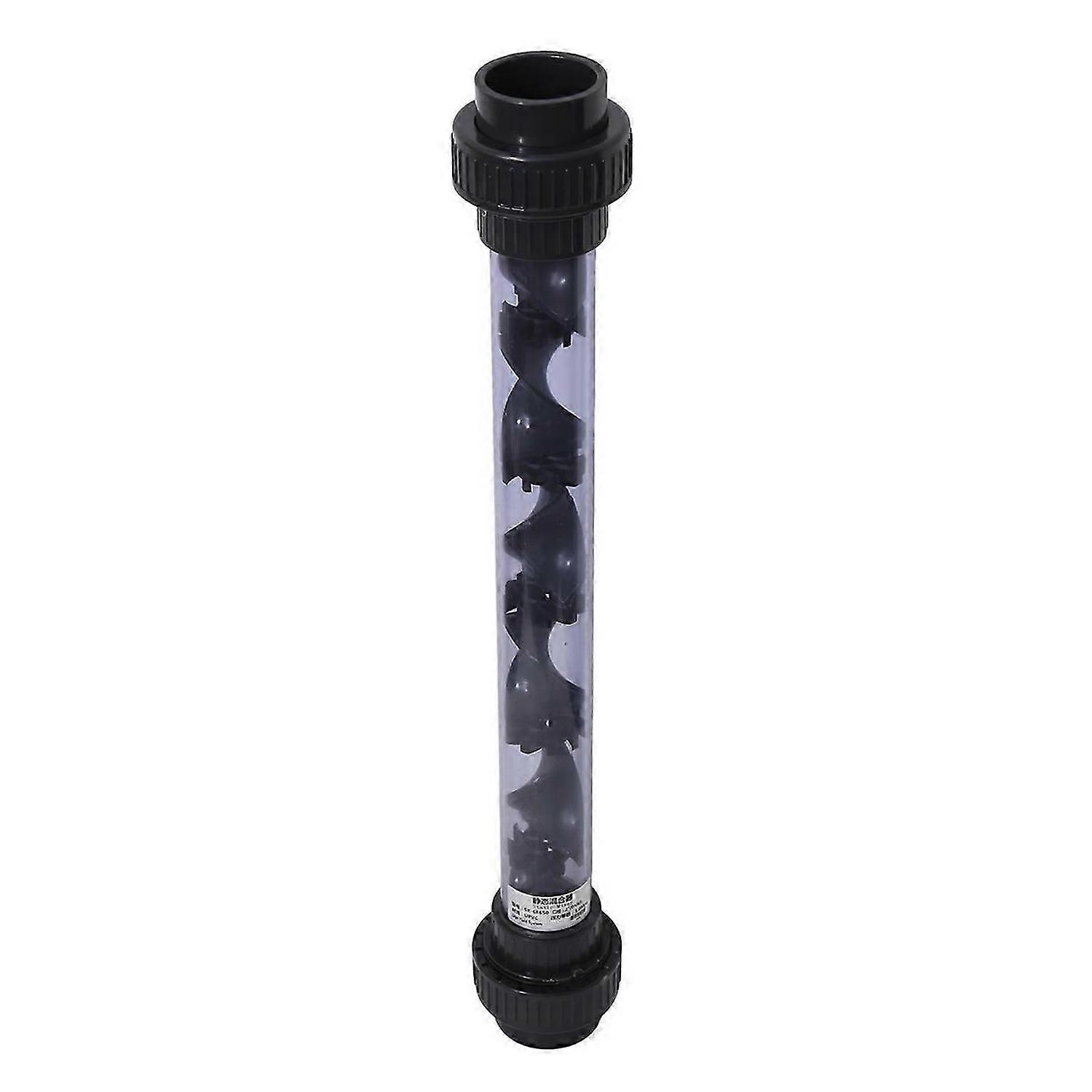 63mm Union Connector UPVC Helical Static Mixers Liquid Mixing Device