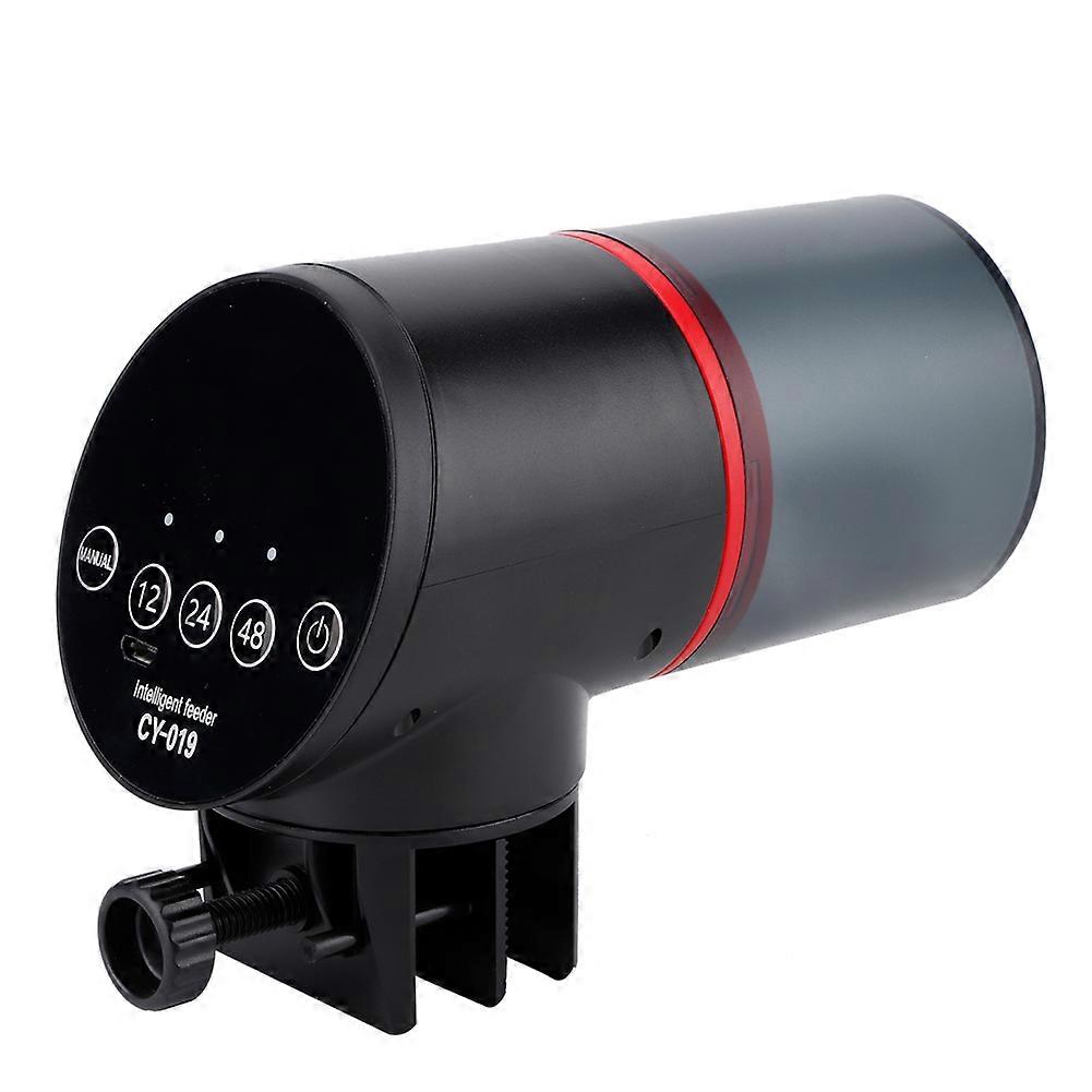 CY-019 Automatic Fish Feeder 50g ABS Plastic Timer 15x8x10.5cm