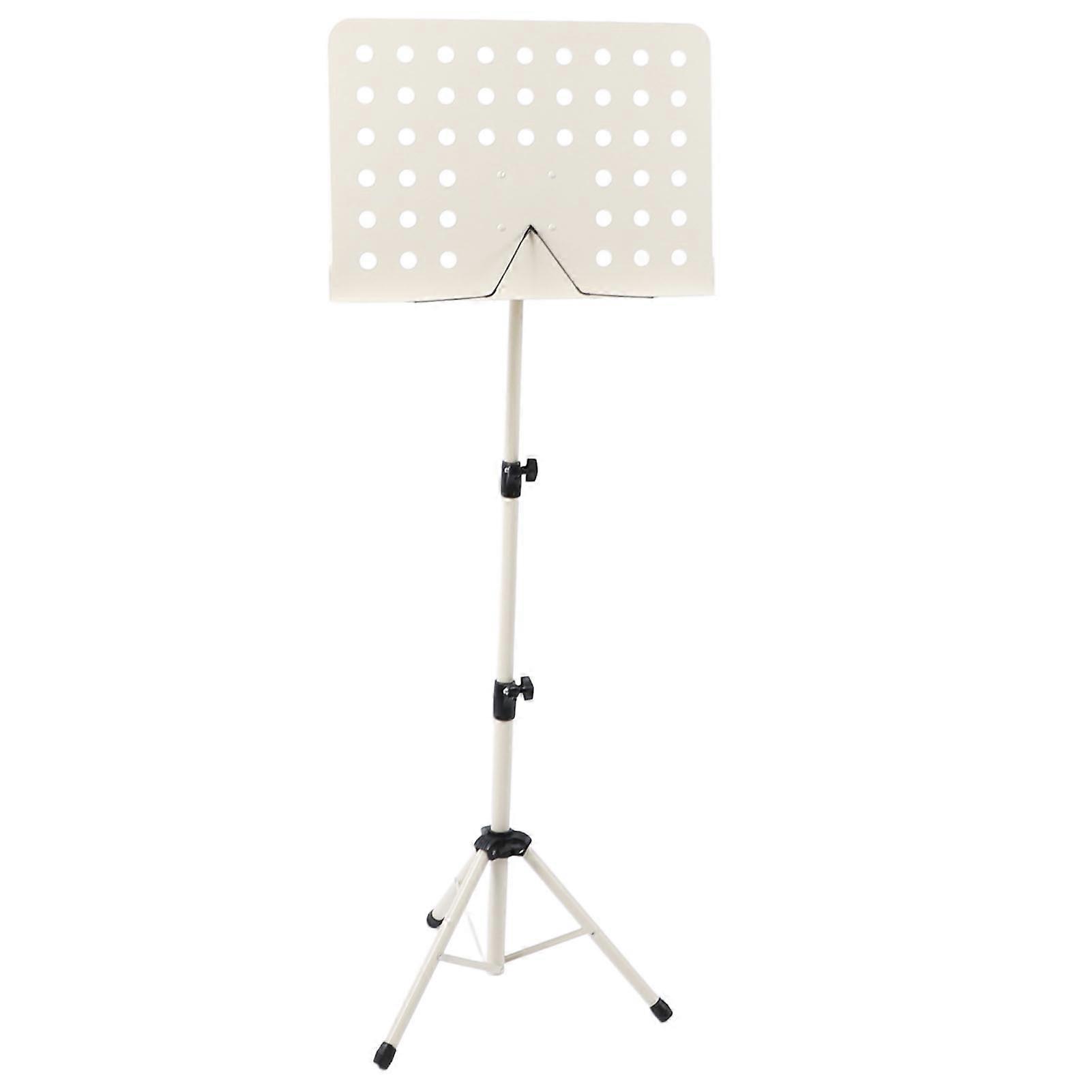 Beige Folding Adjustable Sheet Music Stand for Violin Saxophone
