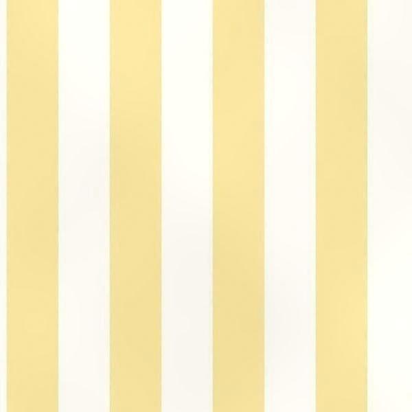 Yellow and White Striped Wallpaper for Kitchen Spaces