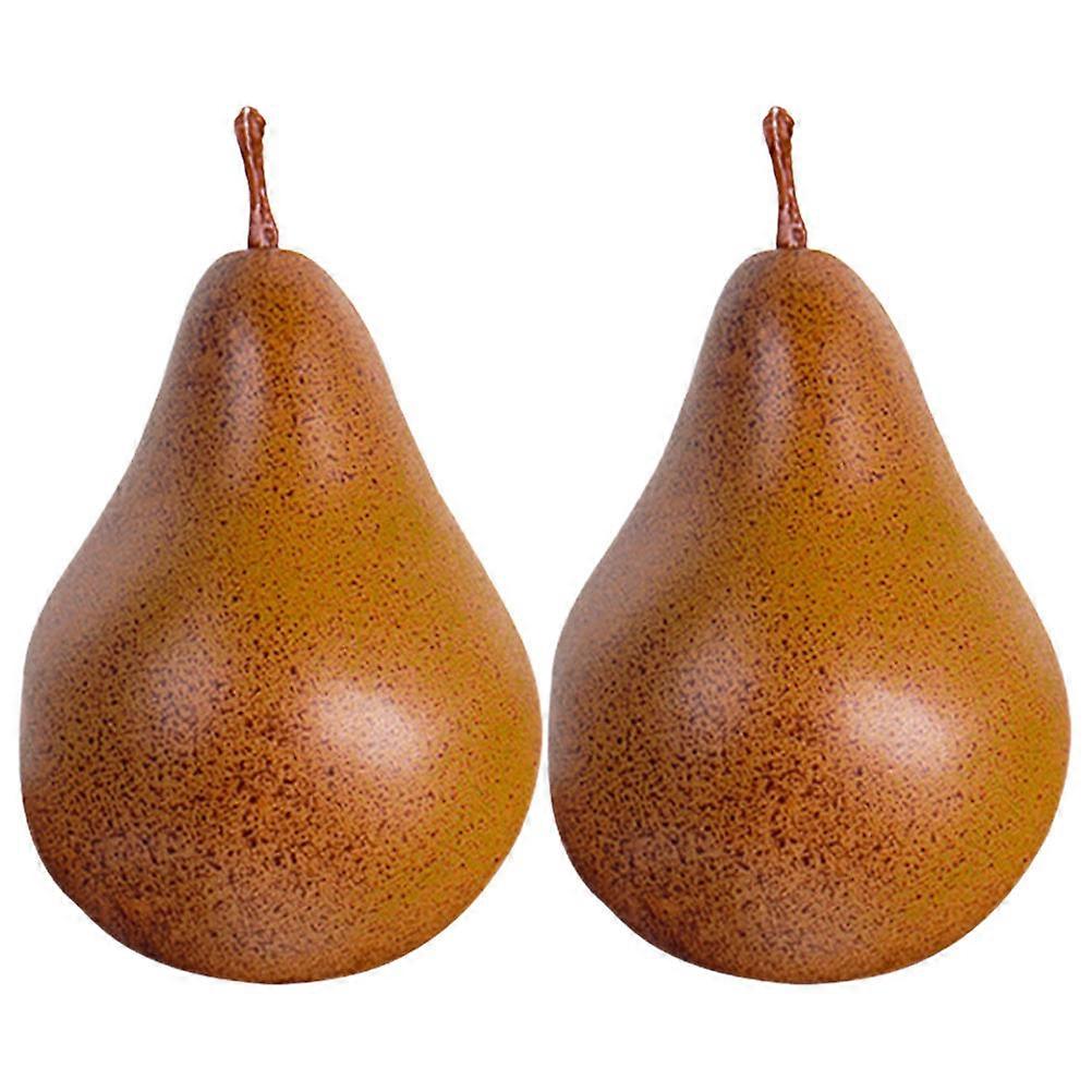 Artificial Fruit Foam Pear Model for Decor 4Pcs Color