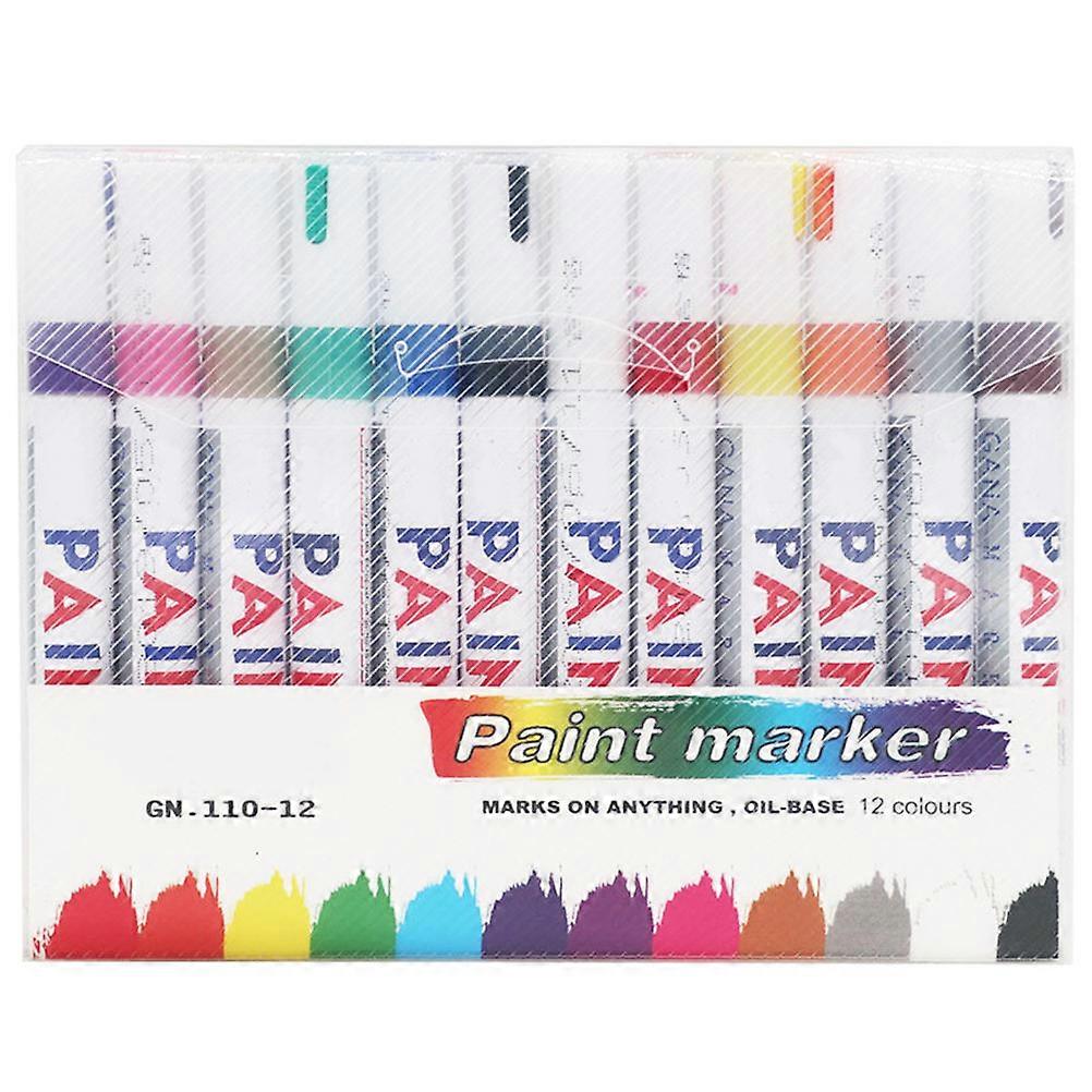 Automotive Touch-Up Paint Car Marker Pen Scratch Repair 12Pcs Set
