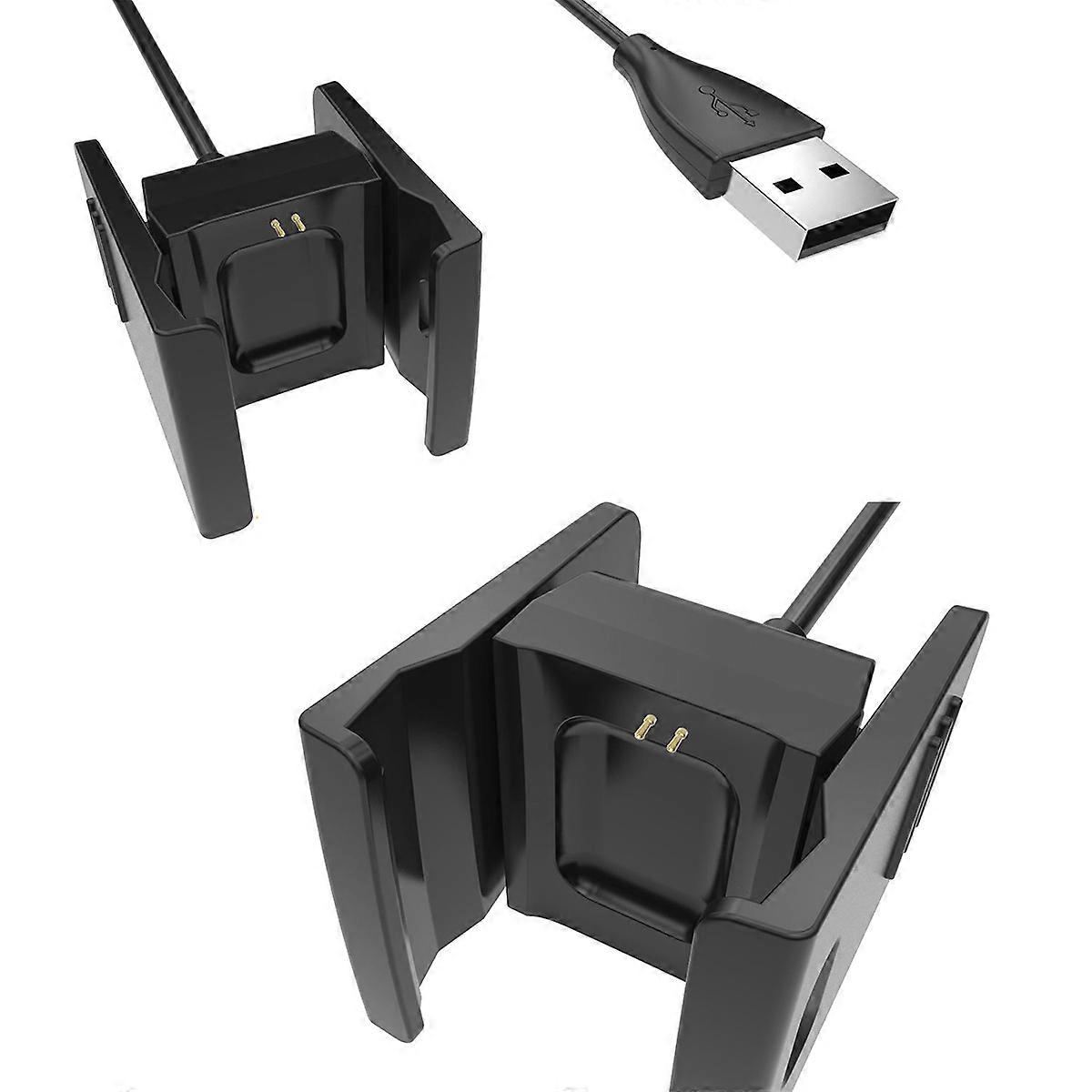 Charger for Smartwatch with Charging Cable USB Charger Black