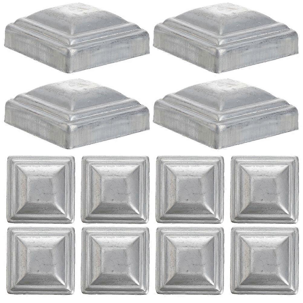 12ks Plotové Sloupky Krytky Plot Těsnění Kryt Čtvercové Čepičky Chránič plotu