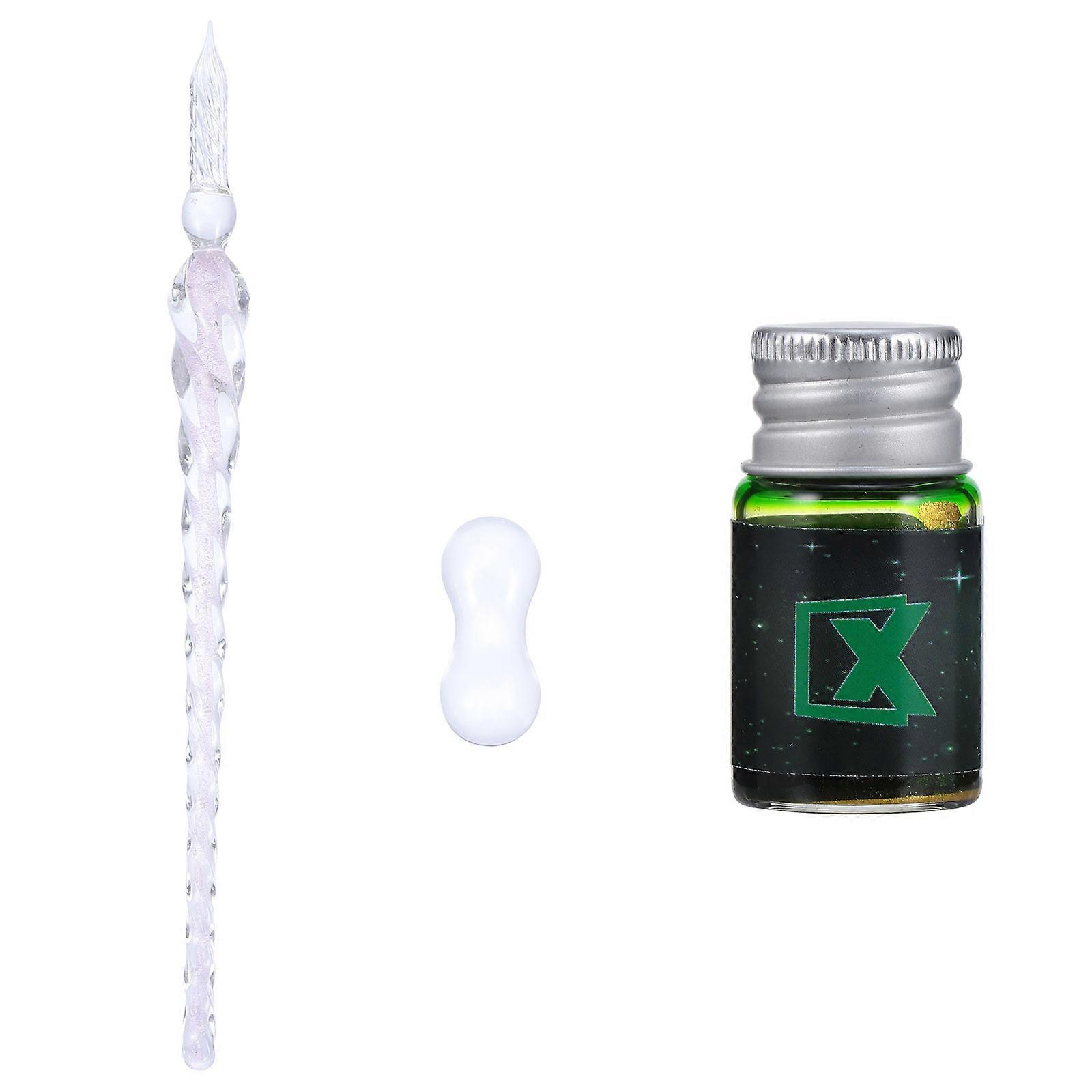 Glass Dipped Pen Set for Calligraphy with 1 Bottle