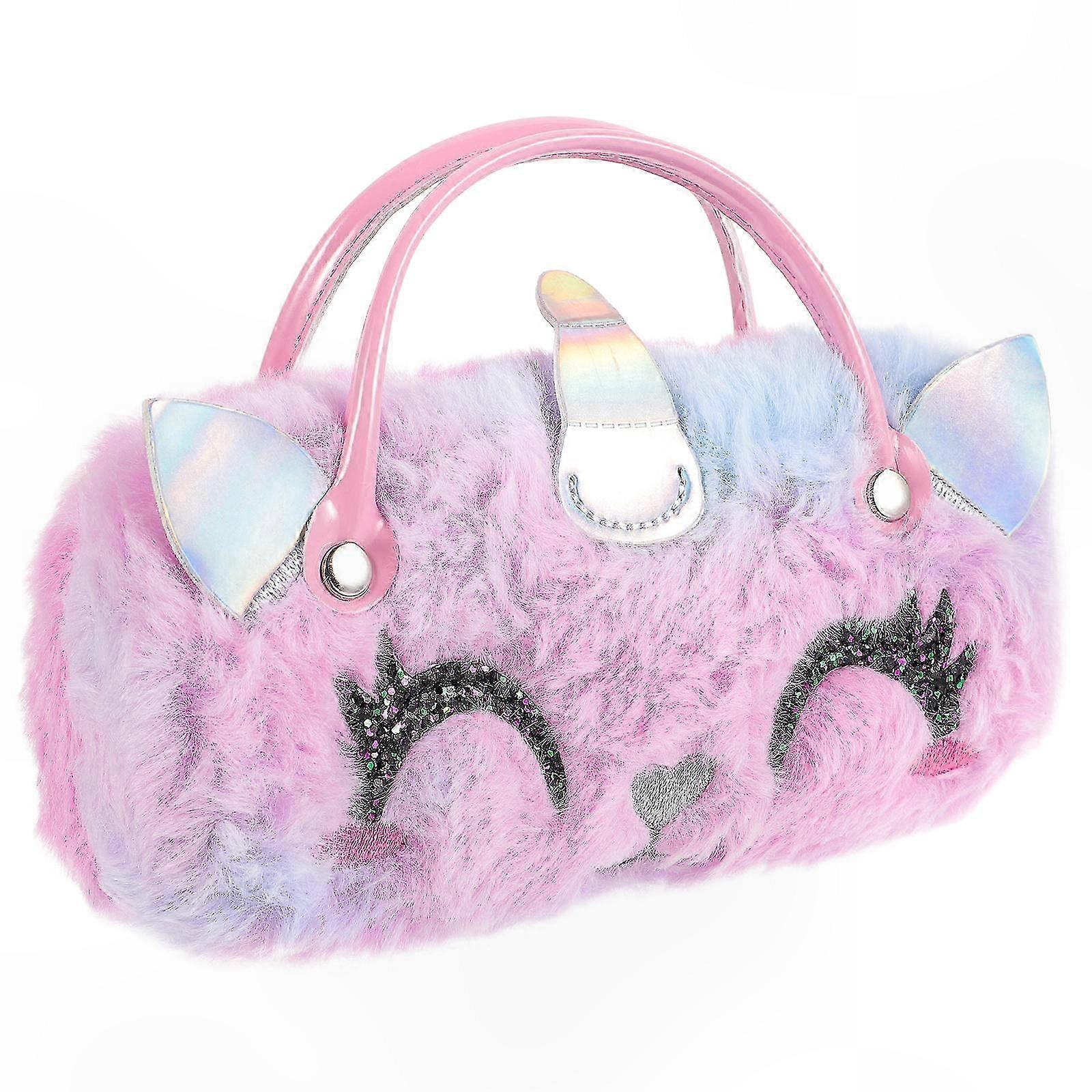 Unicorn Plush Glasses Case for Travel - Protects Frames from Damage (1 Set)
