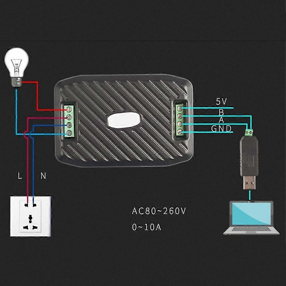 Ac 10a Voltage Current Energy Hz Power Factor Rs485 Modbus Module