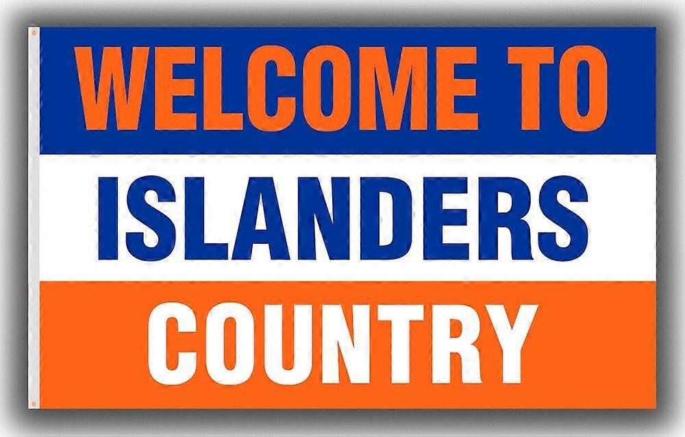 New Yorkin jääkiekkojoukkueen matkamuistolippu Islanders Country Good Banner