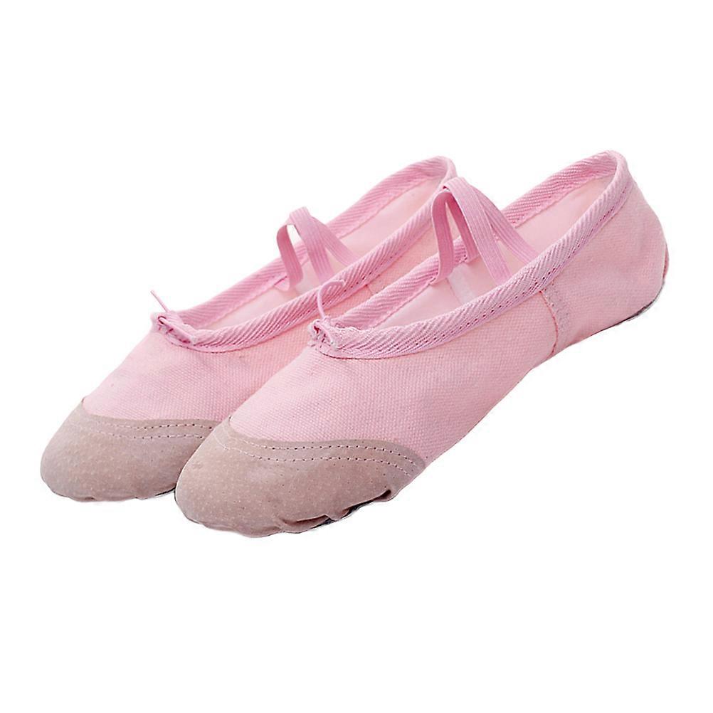 Chaussures de ballet légères et antidérapantes pour le yoga, 1 paire, roses