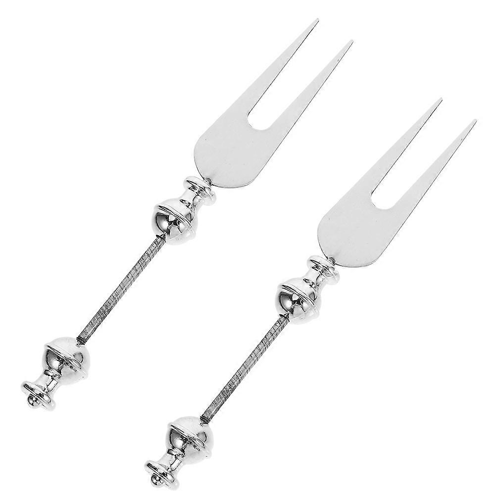Stainless Steel Forks For Fruit Desserts And Appetizers 4Pcs Long Slender Utensils Ideal For Daily Use And Gatherings