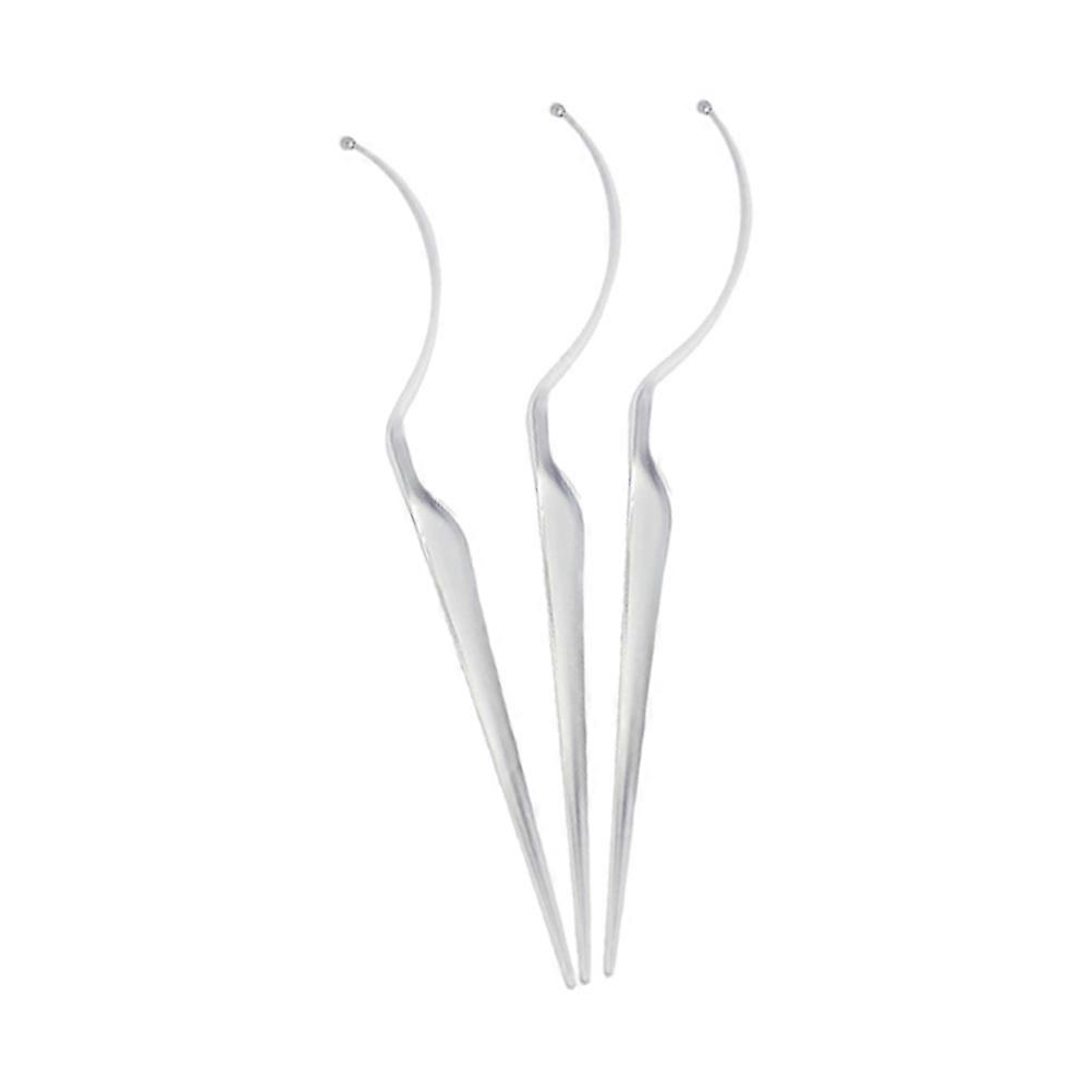 Eyelash Holder Stand 3Pcs Adjustable Eyelash Curve Auxiliary Tool For Salon Use Silver