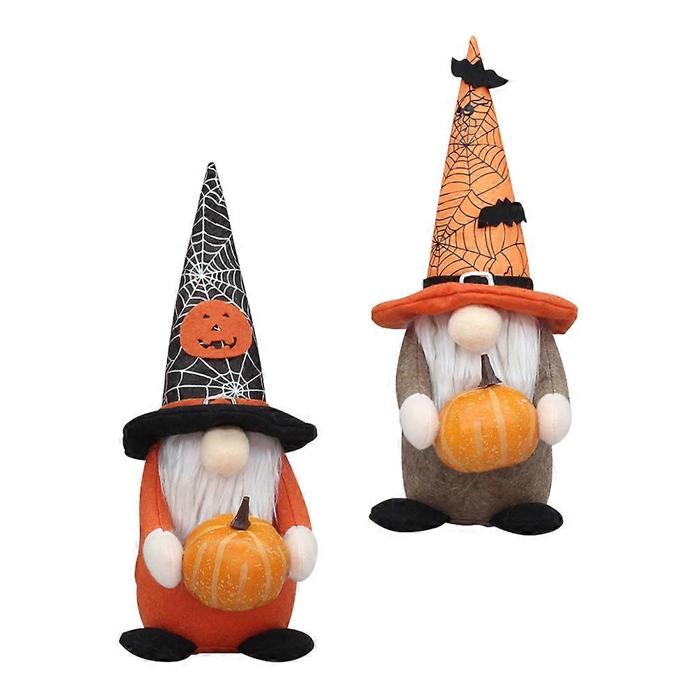 Halloween Gnome Doll Ornament with 8Pcs for Festive Home Decoration