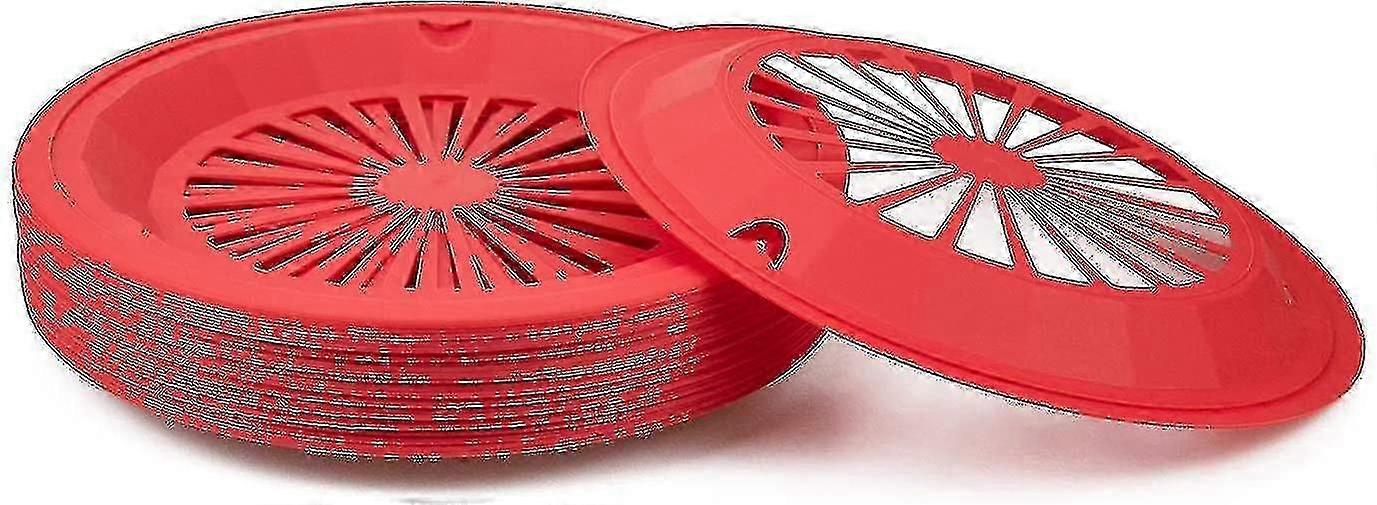 24パック10インチ再利用可能なプラスチック製紙プレート