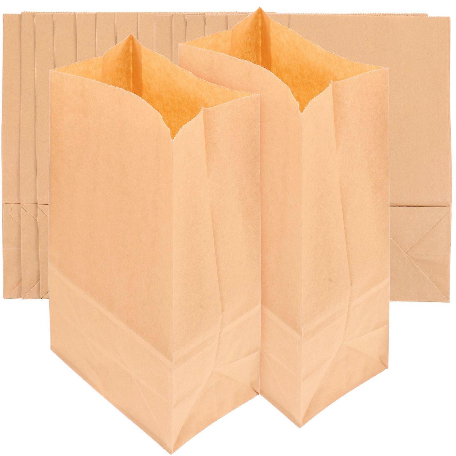 Beige Kraft Paper Bags 80 Pcs For Fruit And Vegetable Storage Ideal For Use With Custom Packaging Options