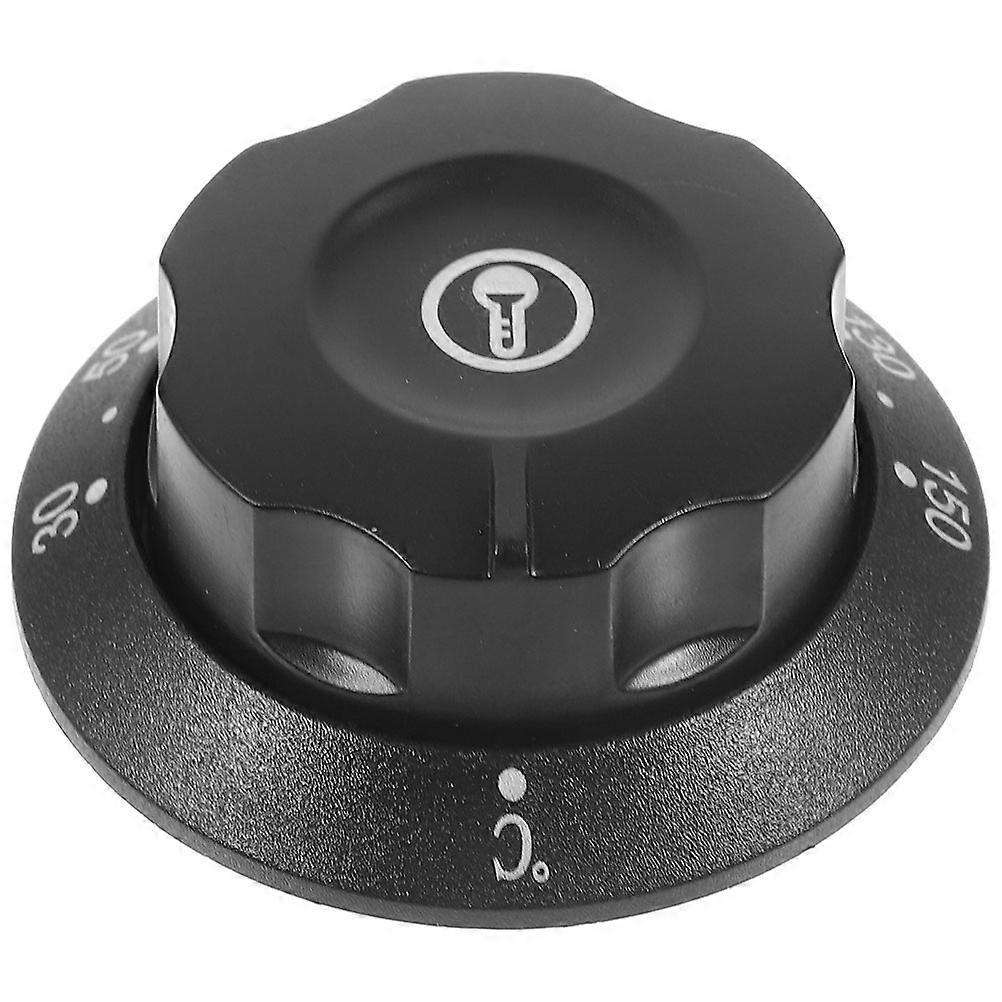 Temperature Control Oven Knob Replacement 2Pcs For Electric Ovens With Black Plastic Material Featuring Universal Fit