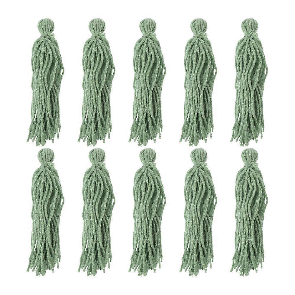 12pcs Fish Breeding Mops Spawning Mops For Fish Tank Accessory In Green Color Ideal For Fish Farming Setup
