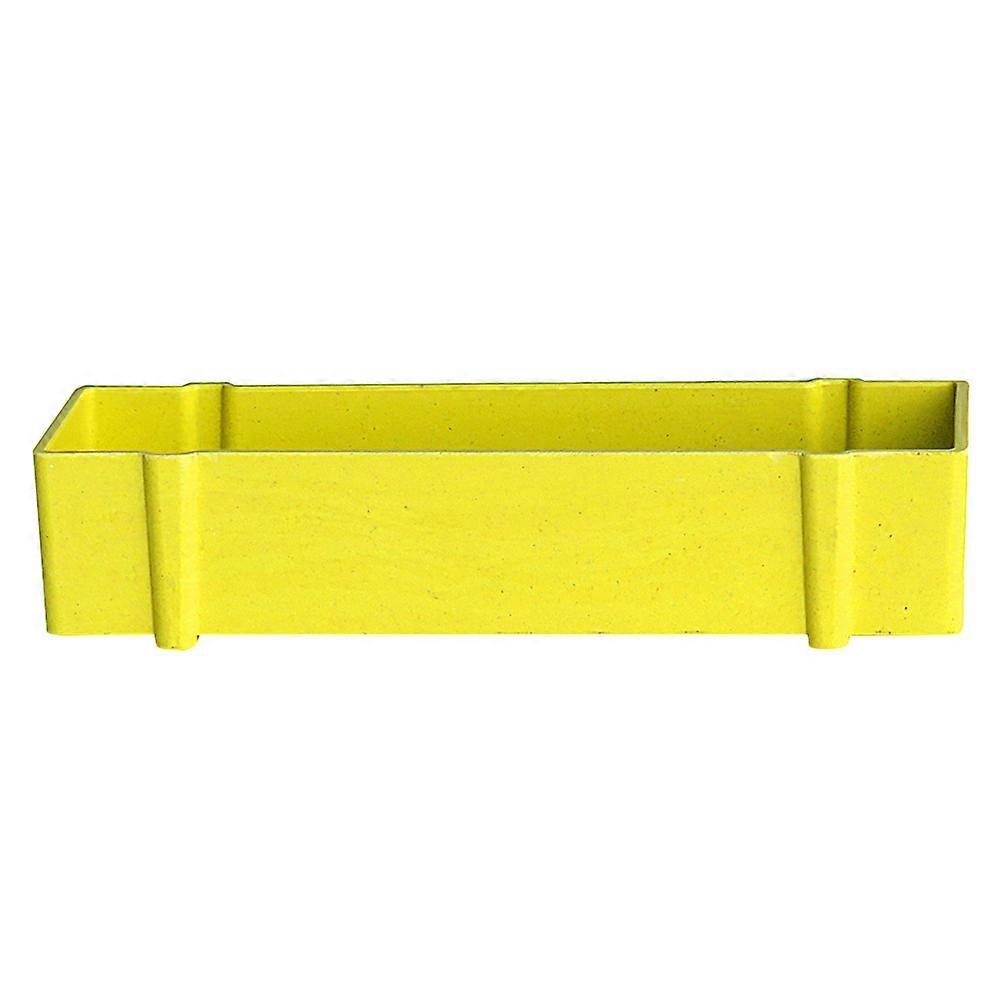 Rectangular Flower Pot Yellow Nordic Style Flower Pot for Storage 3Pcs