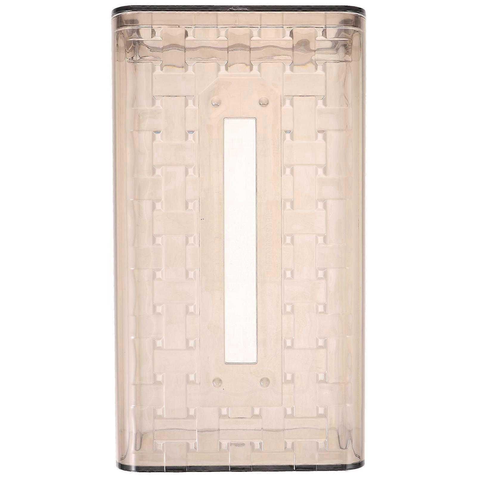 Dark Grey Acrylic Tissue Box Holder for Bathroom Organization