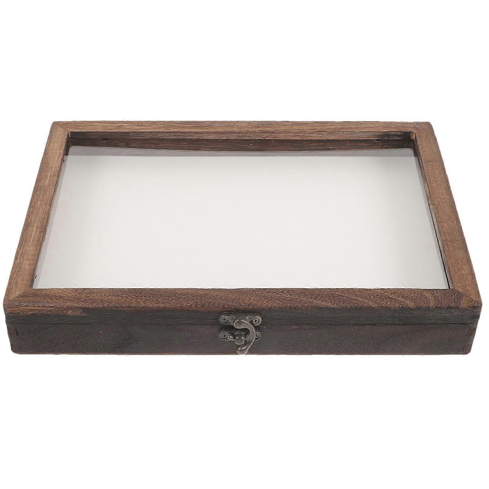 Insect Display Case Wooden Specimen Box for Collection 4Sets