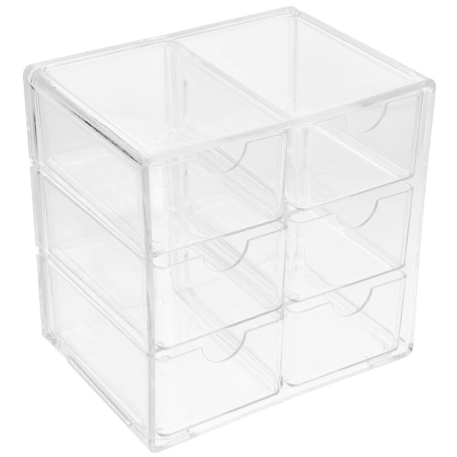 Cosmetic Storage Box 2Pcs Simple Design Desk Organizer For Jewelry And Stationery Storage Perfect For Home Organization