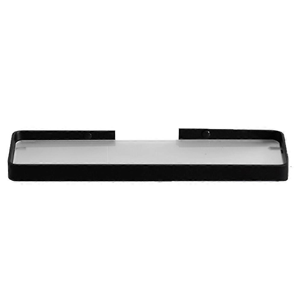 Small Shelf Modern Wall Mount Storage Rack for Daily Use Home Improvement in Black 1Pcs