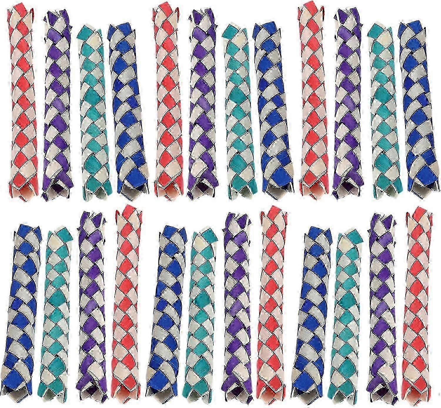 24pcs Classic Finger Traps, Finger Traps Birds Parrots Chew Toy Traps Diy Toy 2025
