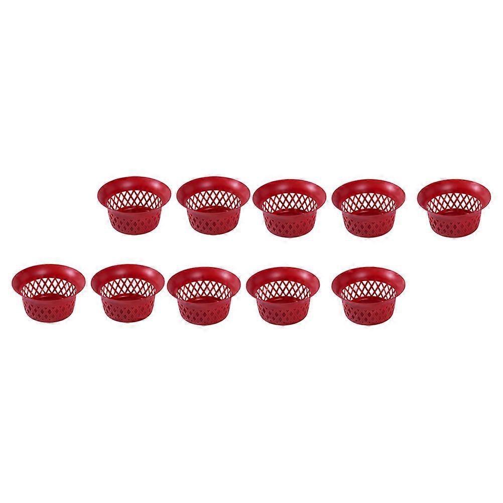 Plastic Hollow Planter Pot for Plant 40Pcs Assorted Color for Garden