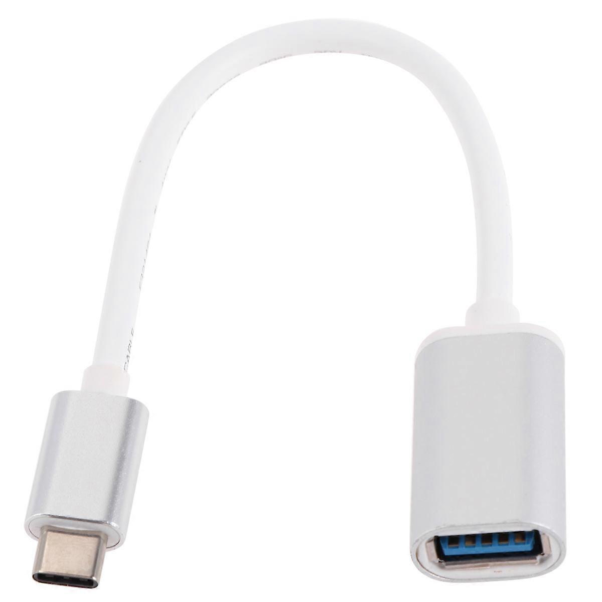 Reader Type-C Otg Adapter for Data Transfer 2Pcs White USB Accessory