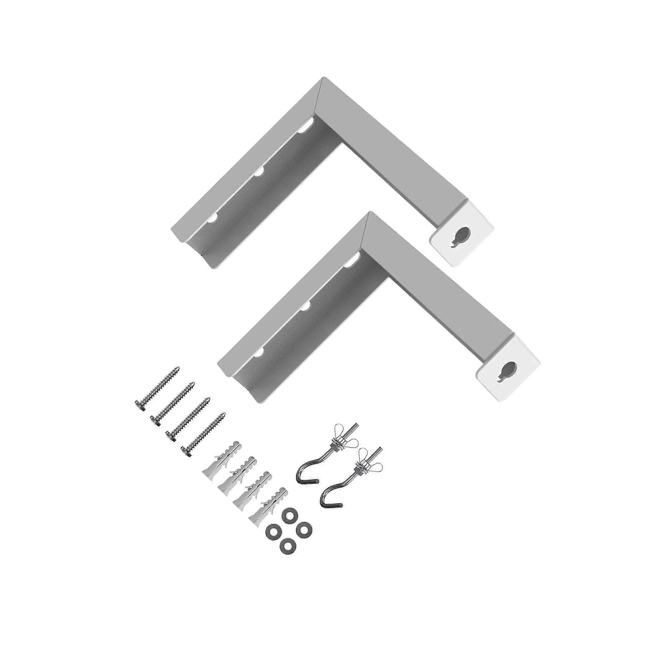 2 Pieces Projector Curtain Wall Mount Bracket for Projector Screen Household