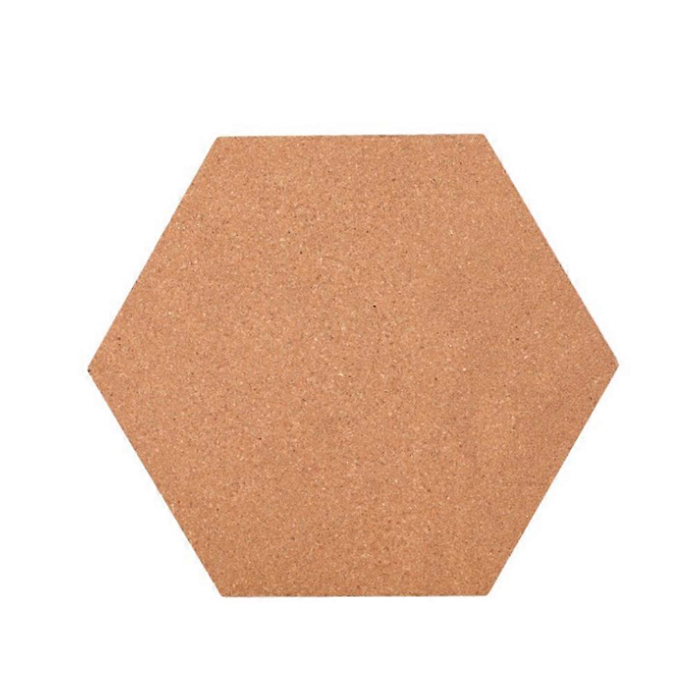 Cork Board for Photo Holding 8Pcs Hexagon Shape Self-Adhesive Set