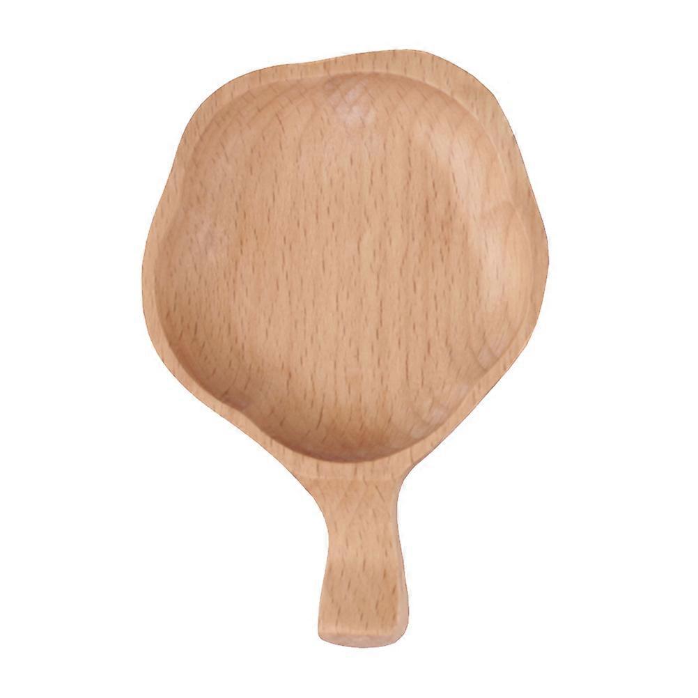 Chili Plate Solid Wood Flower Shape Dish for Kitchen Use 2Pcs