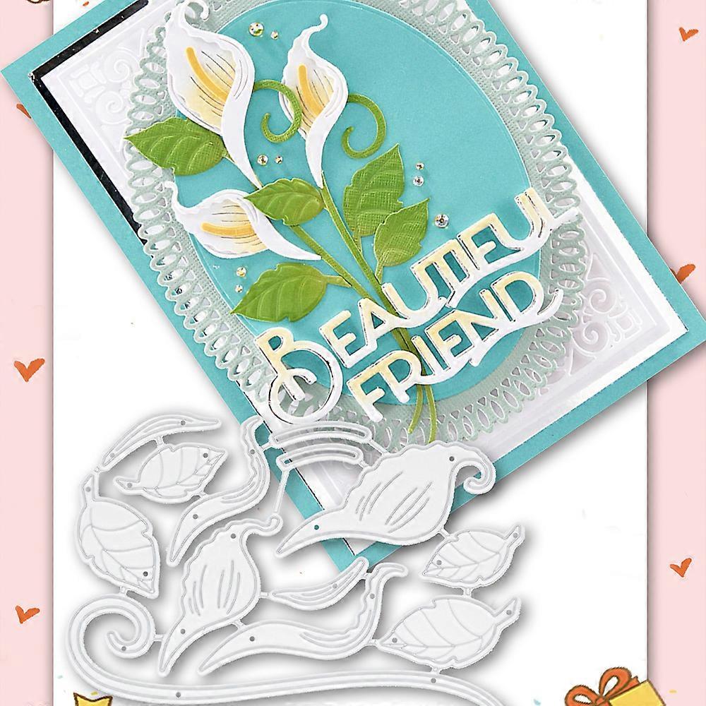 1PC Calla Lily Metal Cutting Dies Die-cut Crafts Stencil Tool for DlY Handmade Scrapbook Cards