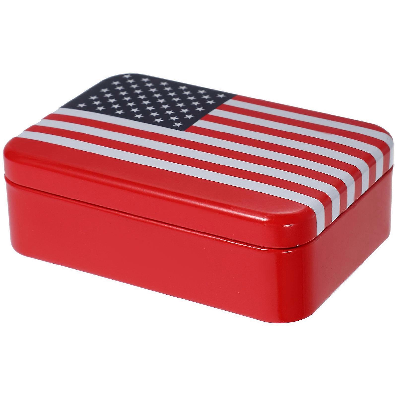 Candy Tinplate Box Biscuit Case for Storage 5Pcs Lightweight Portable Containers