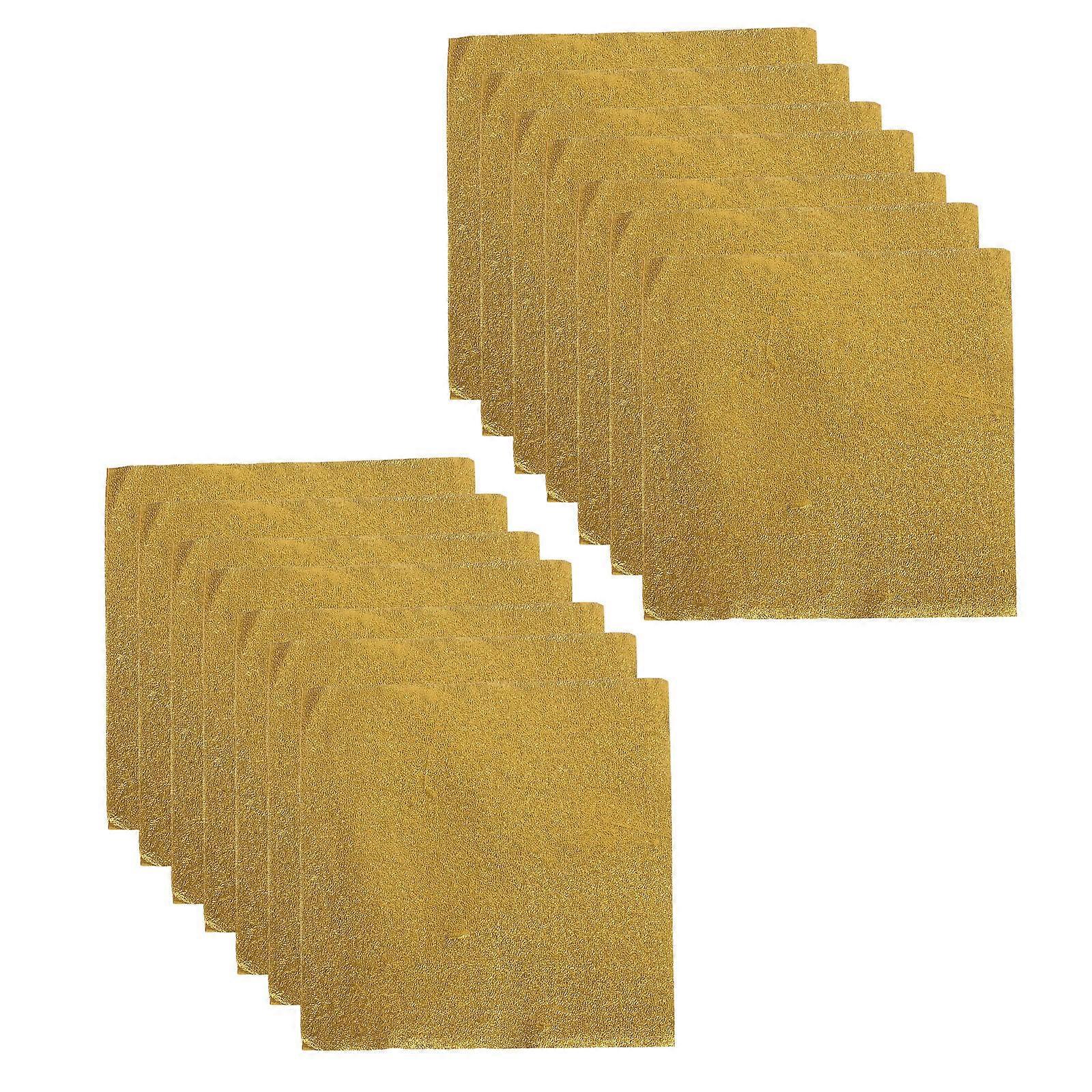 Chocolate Wrapping Gold Tin Foil Square Wrappers for 1200Pcs Homemade Candy
