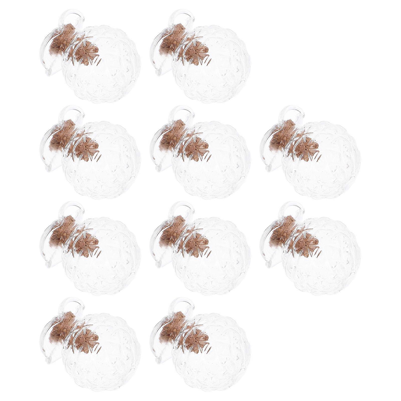 Drift Bottles Glass Containers for Storage 50Sets Transparent with Corks