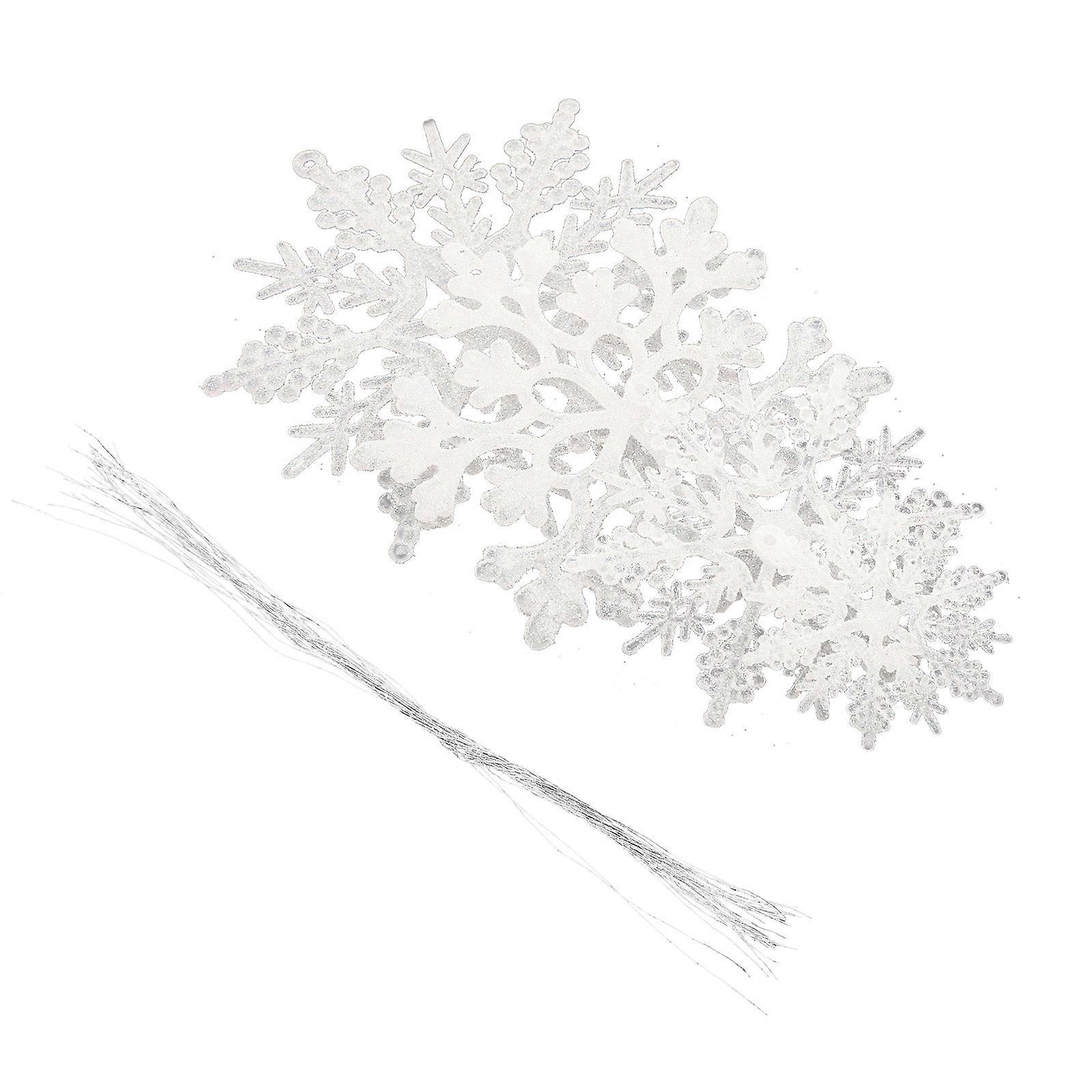 Xmas Snowflake Ornaments 180 Pcs For Festival Atmosphere Creation Christmas Tree Decoration 7.5CM