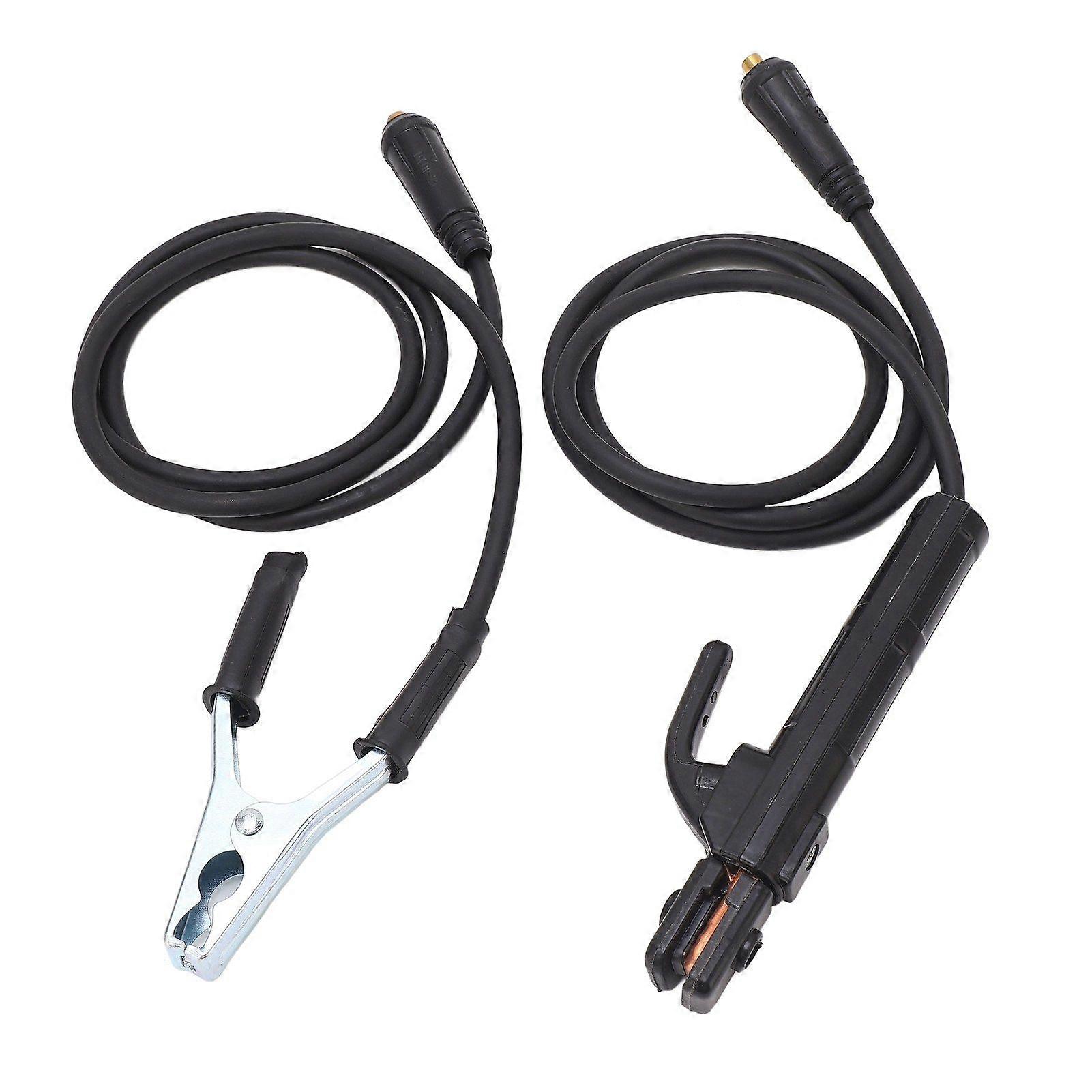 Welding Electrode Holder 200A Brass Iron Machine Ground Clamp Replacement Accessories with 1.5meter Cable