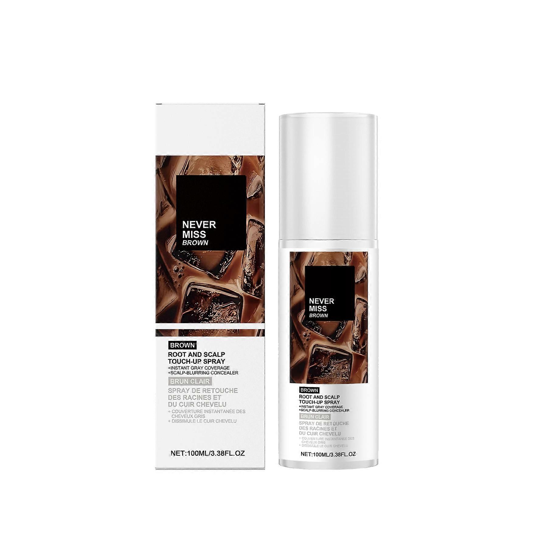 AMZ Brown Hair Color Supplement Spray, Daily Color Supplement, Disposable Hair Care, Easy To Clean, Portable Hair Color Supplement Spray