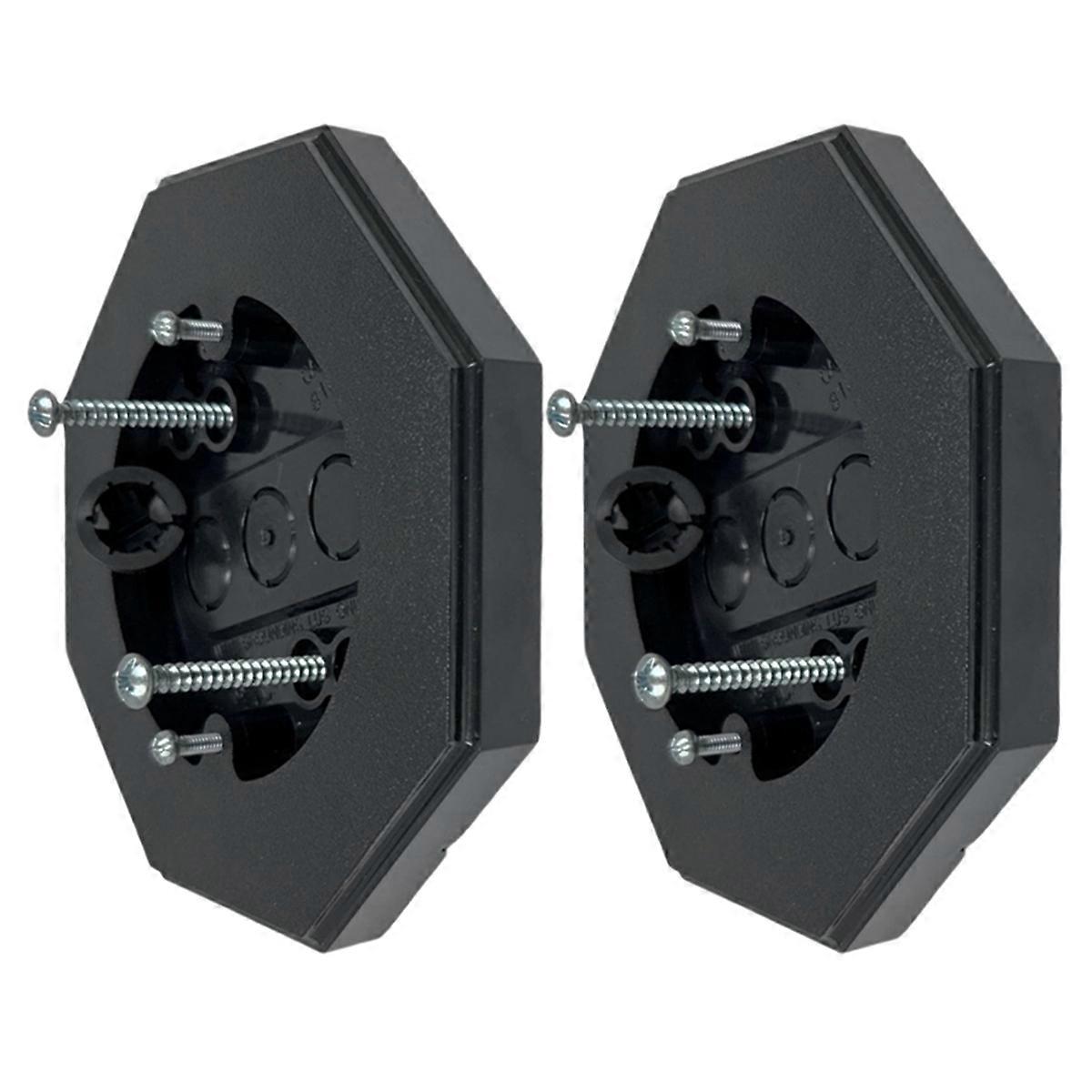 2Pack Siding Mounting Block 8161,Vertical Siding Lamp Octagon Mounting Kit with Built-in Box for Outdoor Smooth Flat