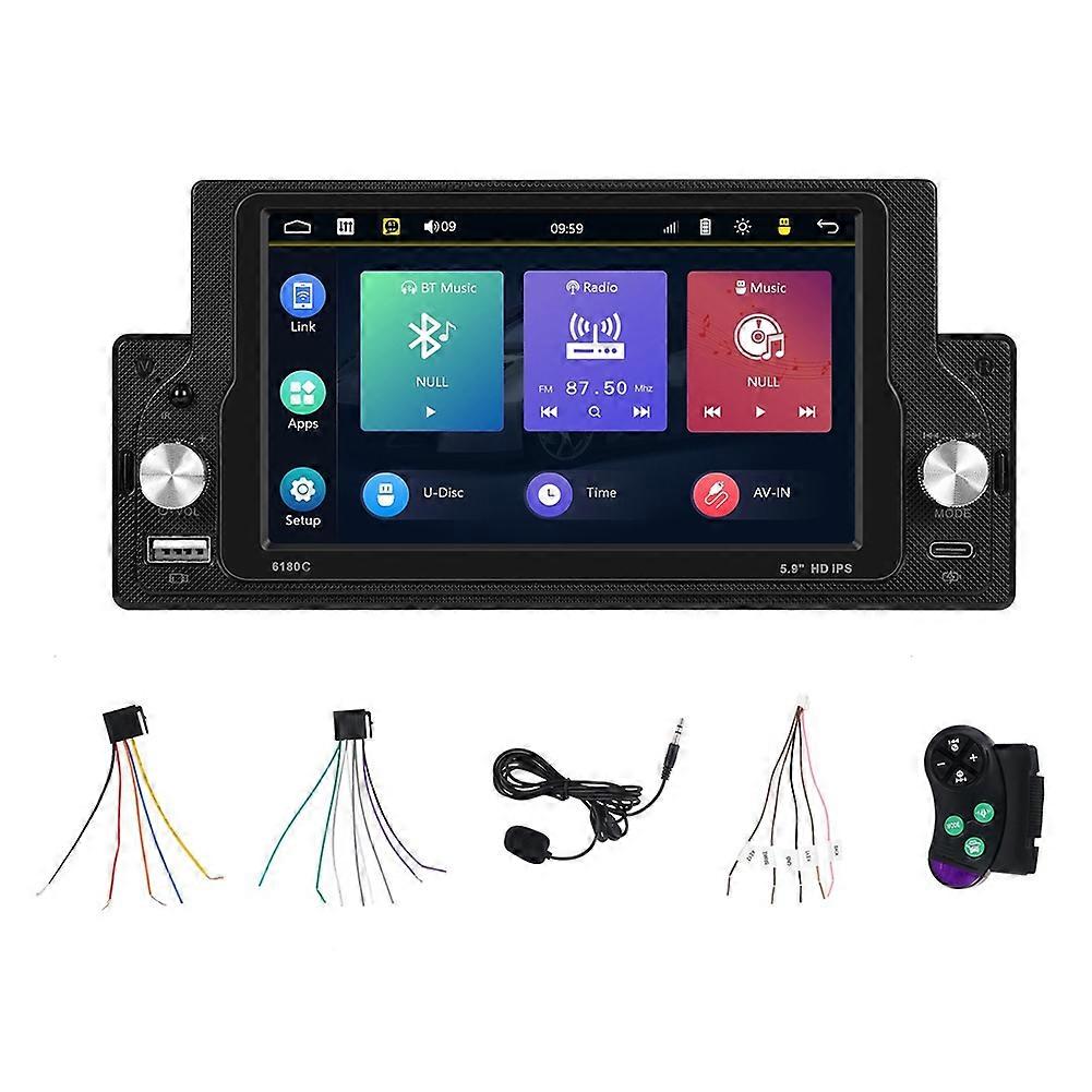 Autoradio 5,9 pouces 1Din Carplay Android Auto Lecteur multimédia