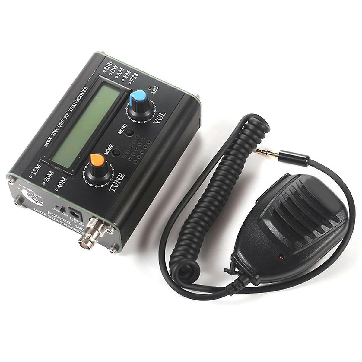 5W QRP SDR  ceiver 3-Band All Mode High Frequency Radio with Handheld Microphone, Compact and Powerful